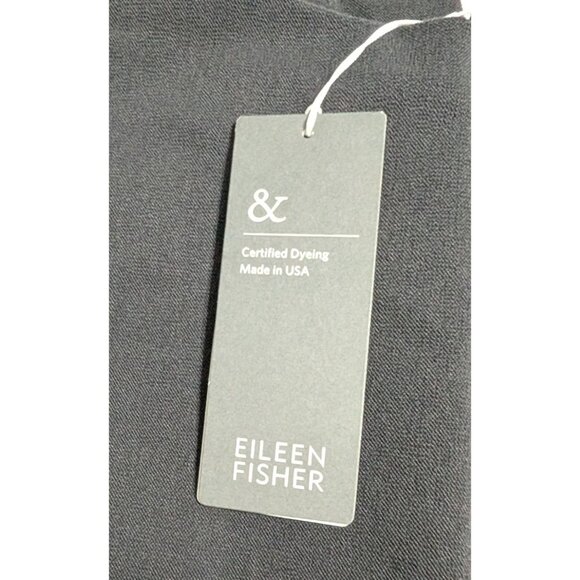 Eileen Fisher Womens Washable Stretch Crepe Slim Ankle Pants XL Black Retail Mad - Picture 11 of 13